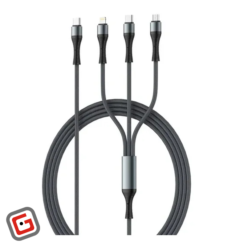 کابل شارژ 100 وات 3 در 1 الدینیو مدل Lc94c