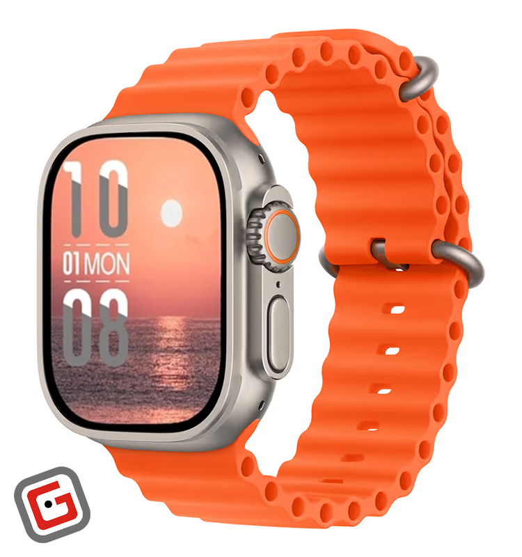 ساعت هوشمند اپل مدل اولترا ۲ 49 میلی‎‎‎‎‎‎‎متری بند نارنجی اوشن - طرح اصلی