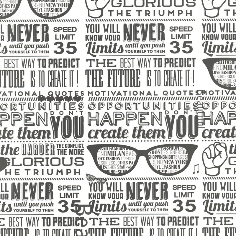 کاغذ کادو - طرح تایپوگرافی کد 001