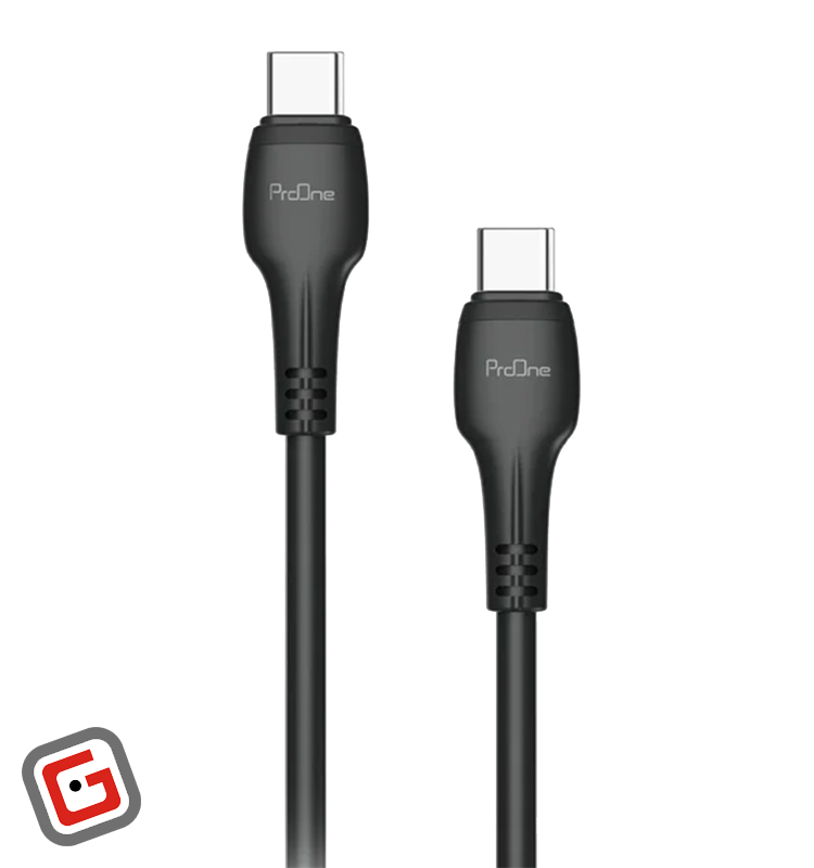 کابل شارژ 60 واتی Type-C پرووان مدل PCC116 به طول 1 متر