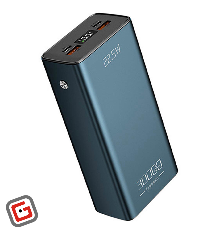 پاور بانک فست شارژ ارلدام مدل ET-PD36 ظرفیت 30 هزار میلی آمپر ساعت