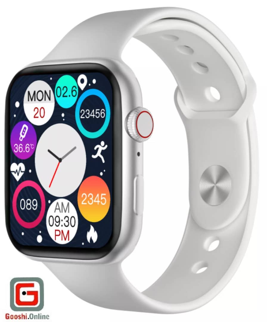 ساعت هوشمند ZTX مدل LD9 44mm از نمای کناری سمت کلیدها رنگ نقره ای