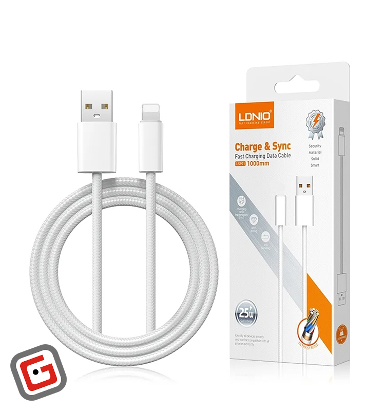 کابل 25 وات لایتنینگ الدینیو مدل Ls901