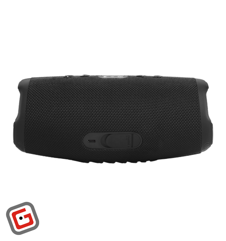 اسپیکر بلوتوثی جی‌بی‌ال مدل Charge 5 WIFI در رنگ مشکی از نمای پشت
