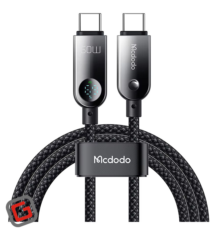کابل فست شارژ تایپ سی به تایپ سی مک دودو مدل CA-478 با طول 1.2 متر