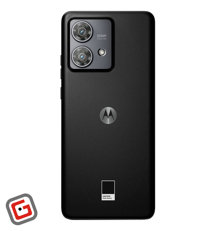 گوشی موبایل موتورولا مدل Edge 40 Neo 5G رنگ مشکی از نمای پنل پشت