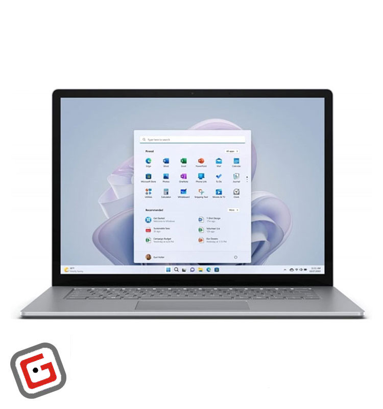 لپ تاپ 13.5 اینچی مایکروسافت مدل Surface Laptop 5 i5 در رنگ نقره‌ای