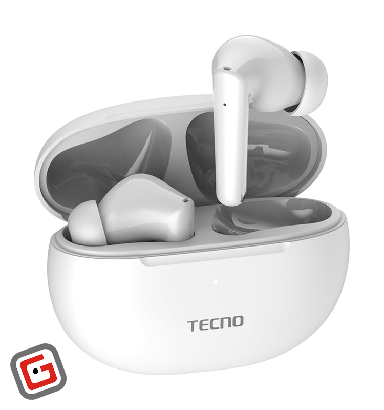 هندزفری بلوتوثی تکنو مدل TWS Earphone BD03 در رنگ سفید