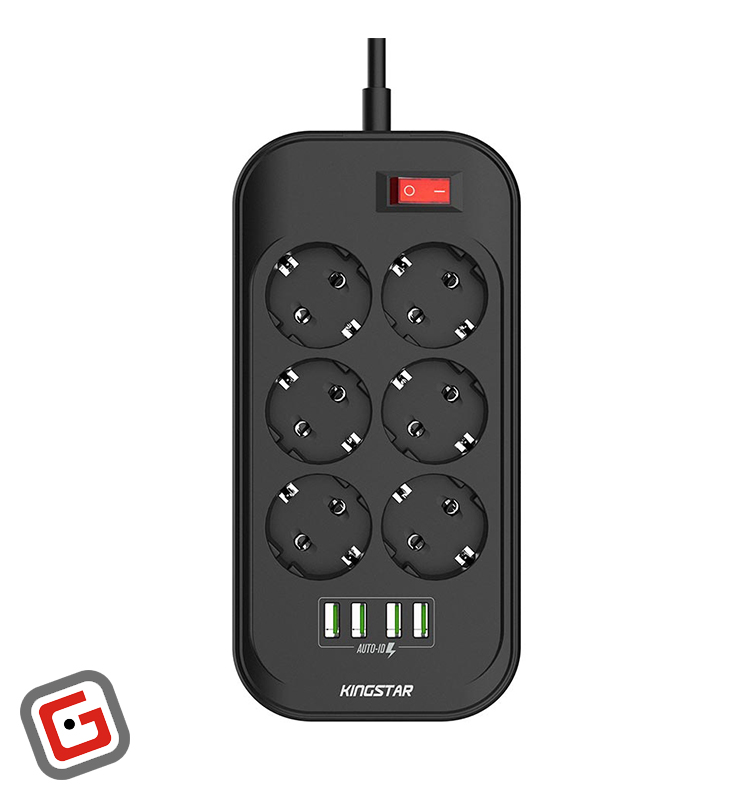 چند راهی برق کینگ استار مدل KPS5105
