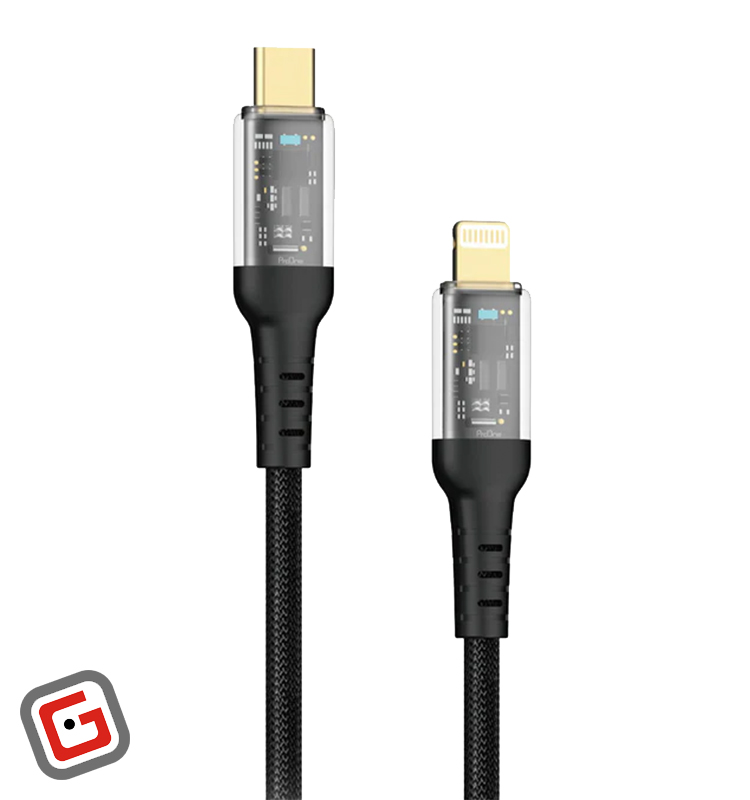 کابل شارژ 20 واتی لایتنینگ پرووان مدل PCC114 به طول 1 متر