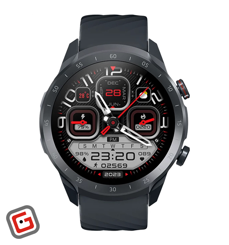 ساعت هوشمند میبرو مدل A2 از نمای رو‌به‌رو