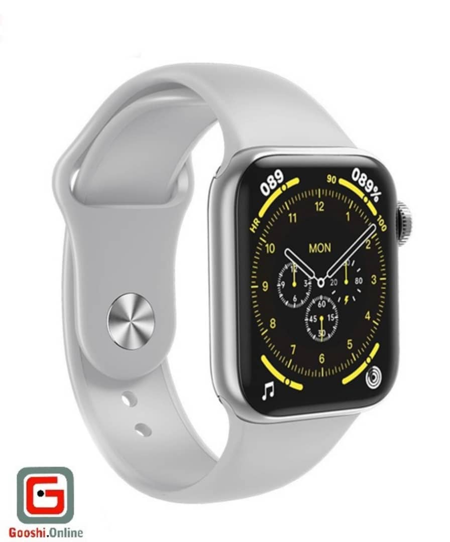 ساعت هوشمند مدل CT7 Pro Max 45mm از نمای کناری رنگ نقره ای