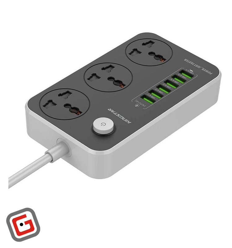 چند راهی برق و USB کینگ استار مدل KPS5109