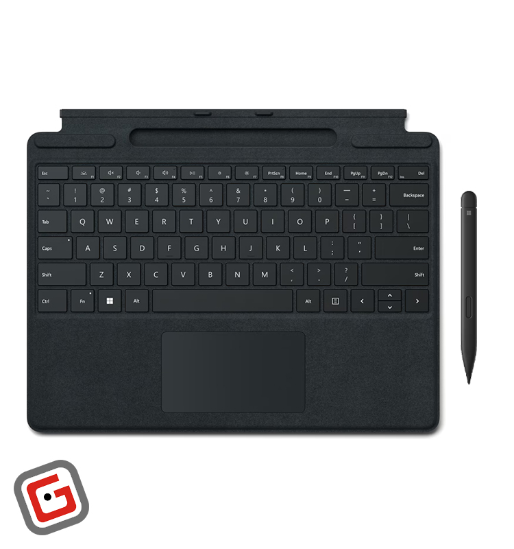 کیبورد سرفیس پرو 9 مایکروسافت مدل Signature Type Cover با قلم Slim 2