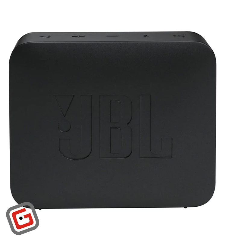 اسپیکر بلوتوثی جی‌بی‌ال مدل Go Essential در رنگ مشکی از نمای پشت