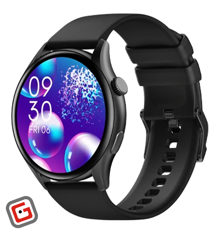 ساعت هوشمند تی‌سی‌اچ مدل Z40 از نمای سه رخ در رنگ مشکی