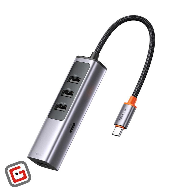 هاب 5 پورت تایپ سی مک دودو مدل HU-1120