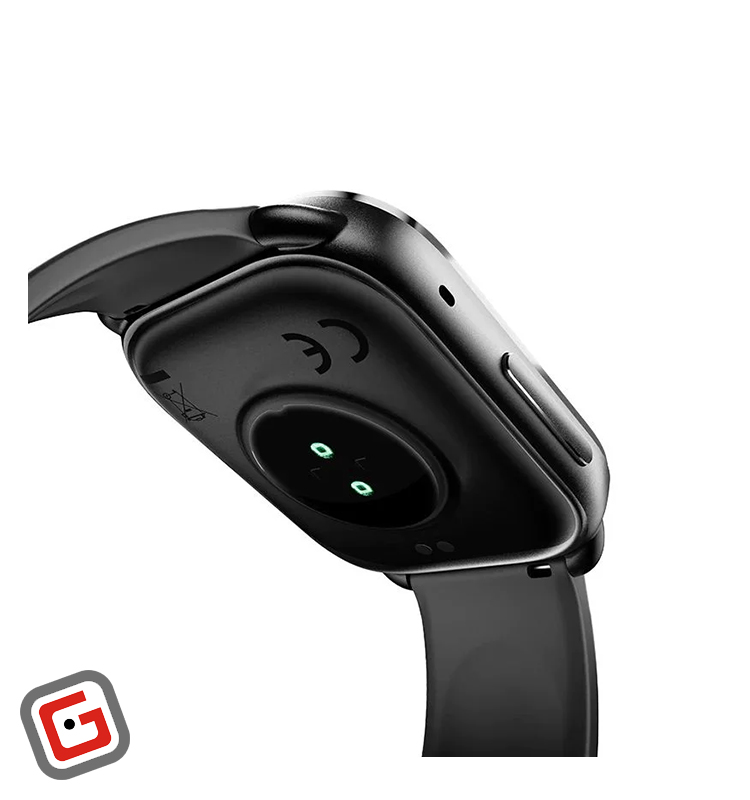 ساعت هوشمند کیوسی‌وای مدل GS در رنگ مشکی از نمای پشت