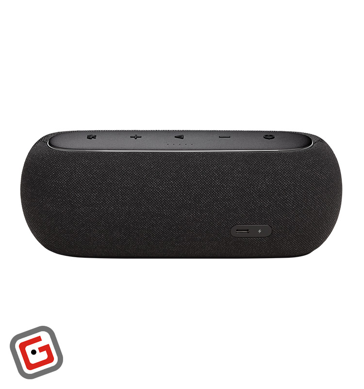 اسپیکر بلوتوثی هارمن کاردن مدل Luna در رنگ مشکی از نمای پشت