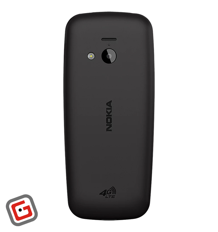 گوشی نوکیا 220 رنگ مشکی از نمای پنل پشت