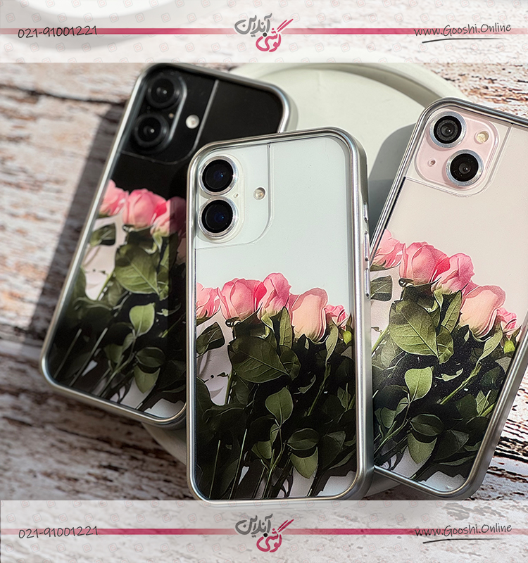 قاب گل رز صورتی (کدC2064)