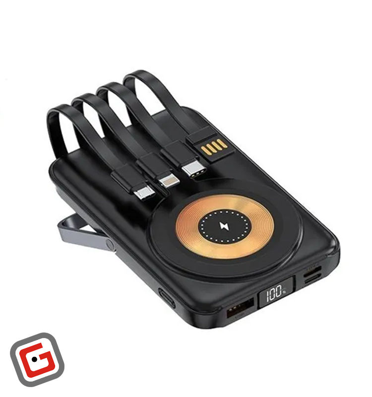 پاوربانک بی سیم و مغناطیسی 10000 میلی آمپر