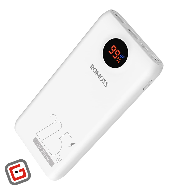 پاور بانک 20000 میلی آمپر روموس PSW20 مدل 22.5 وات