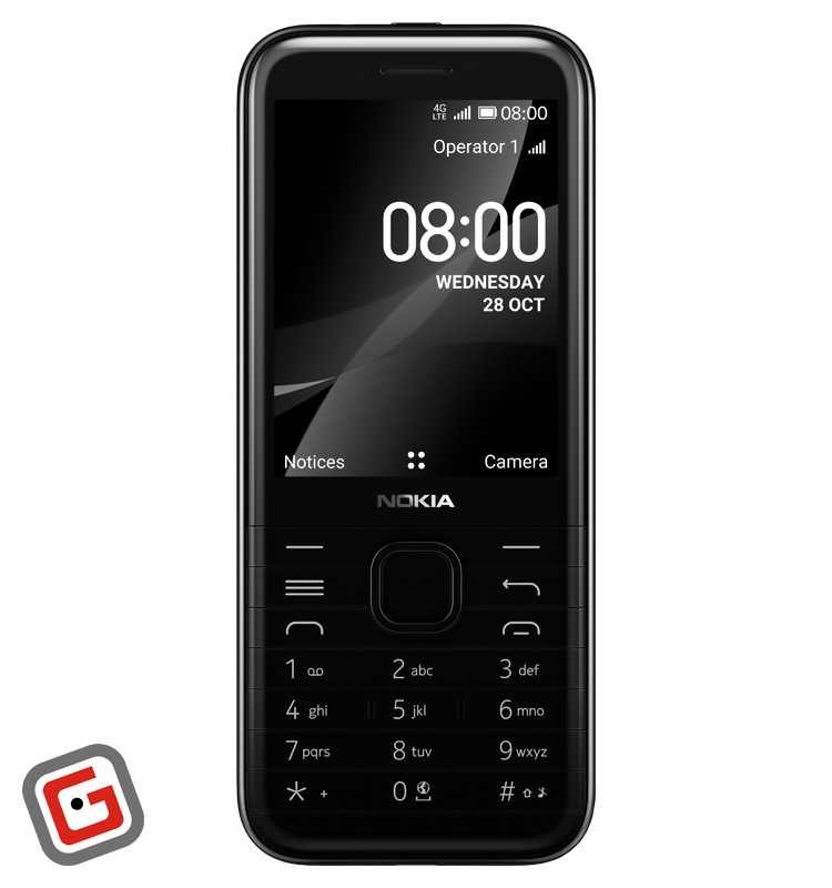 گوشی موبایل نوکیا مدل  8000 4G  ظرفیت 4 گیگابایت رم 512 مگابایت