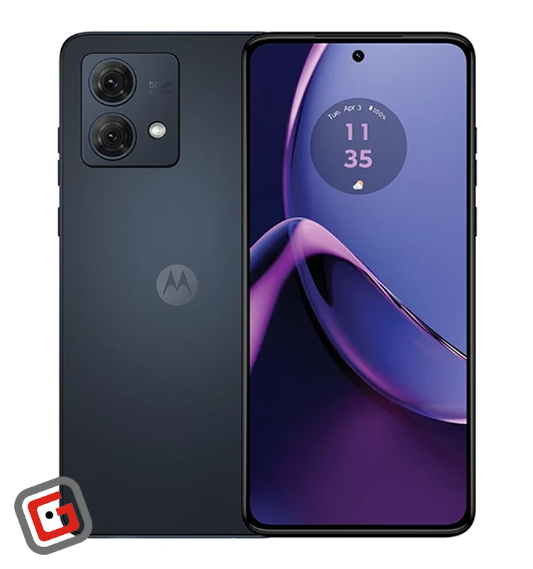 گوشی موبایل موتورولا مدل Moto G84 5G رنگ سرمه‌ای، پنل جلو و پشت