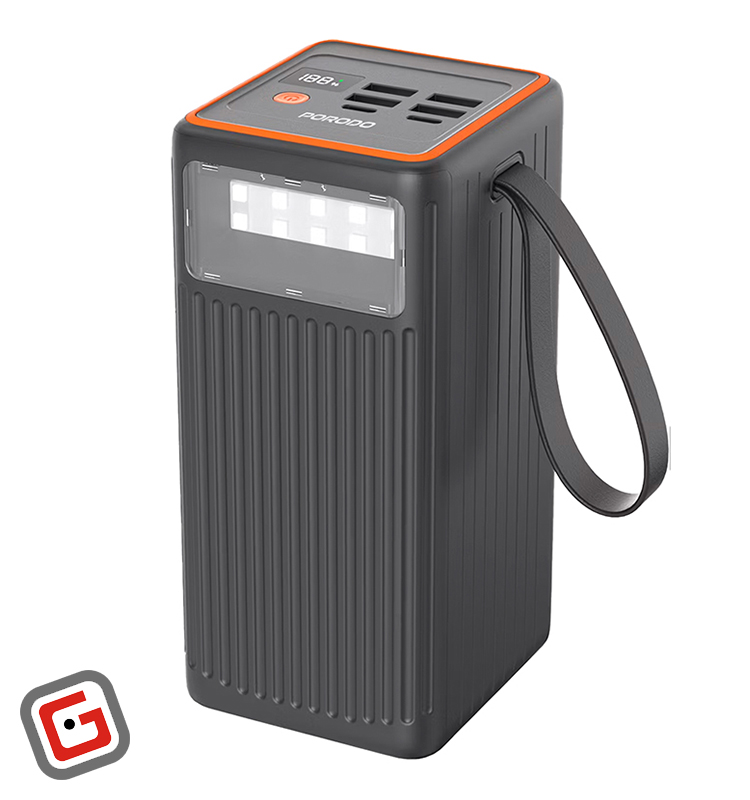 پاوربانک ۶۰۰۰۰ میلی‌آمپر پرودو 65 وات مدل PBFCH079