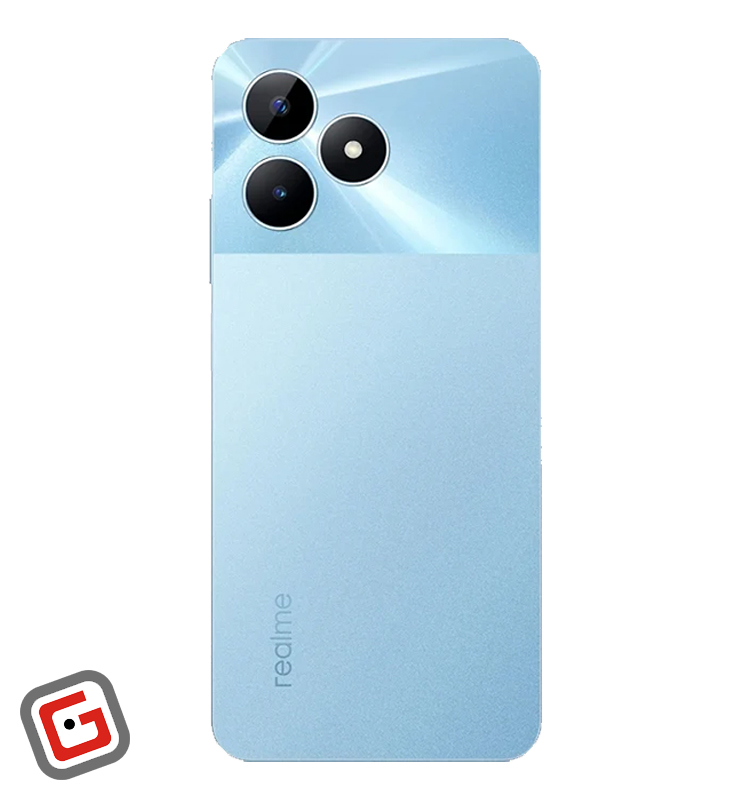 گوشی موبایل ریلمی مدل Note 50 4G از نمای پشت در رنگ آبی