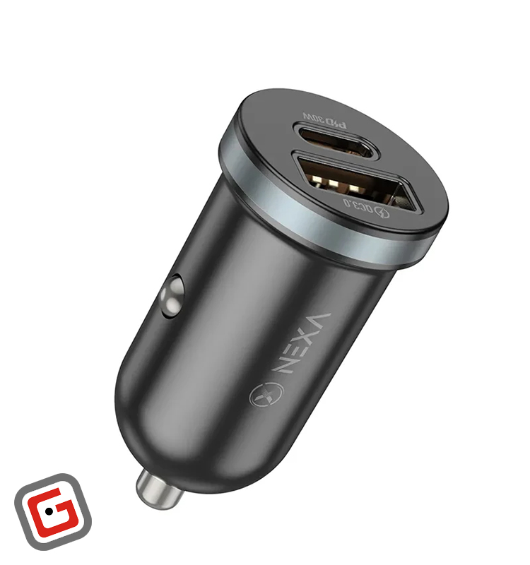 شارژر فندکی 30 وات دو پورت نکسا مدل R30