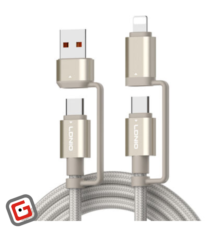 شارژر 65 وات 4 در 1 الدینیو مدل Lc 16