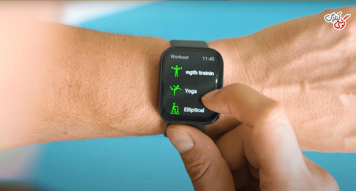 نمایش فعالیت‌های ورزشی در ساعت هوشمند Amazfit BIP 5