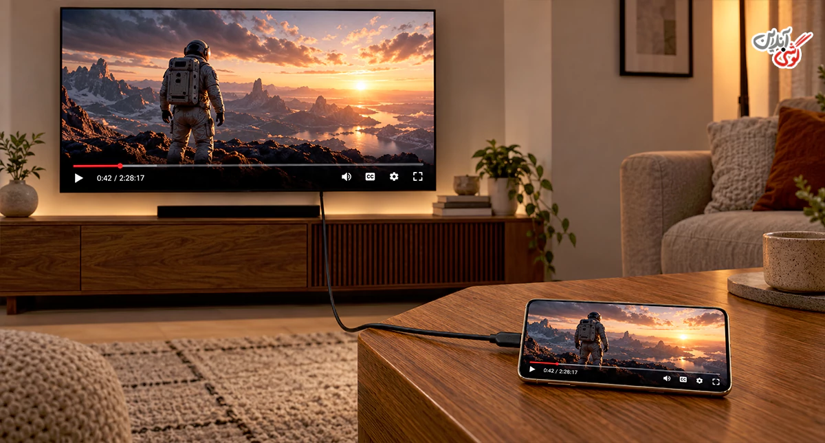 اتصال گوشی Honor به تلویزیون با کابل HDMI