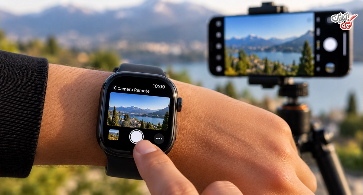 تصویری از برنامه Camera Remote روی نمایشگر Apple Watch