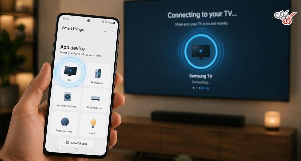 وصل کردن گوشی سامسونگ به تلویزیون با SmartThings