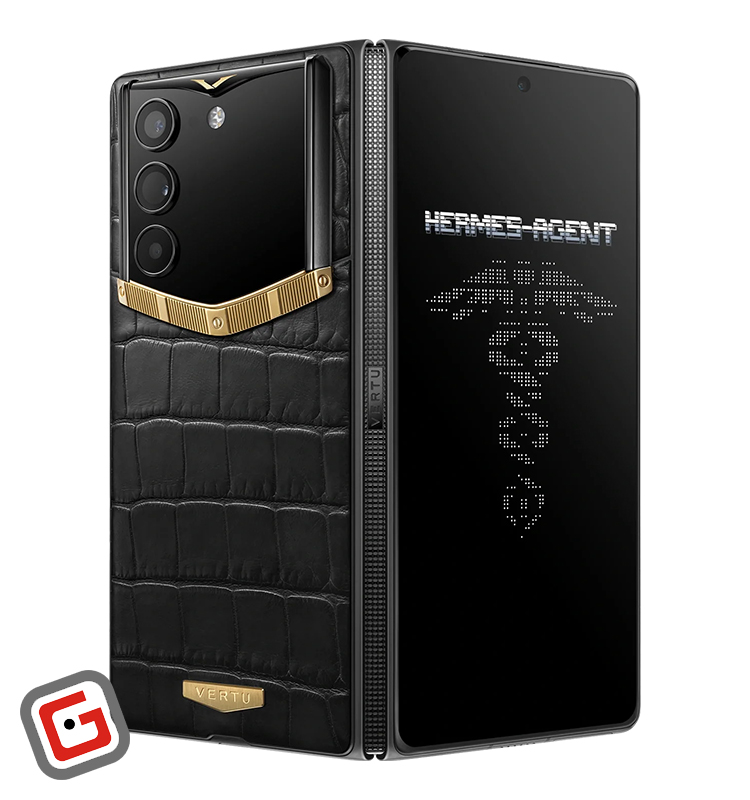 گوشی موبایل ورتو مدل AlphaFold Bespoke Alligator Skin Gold II ظرفیت 1 ترابایت و رم 16 گیگابایت