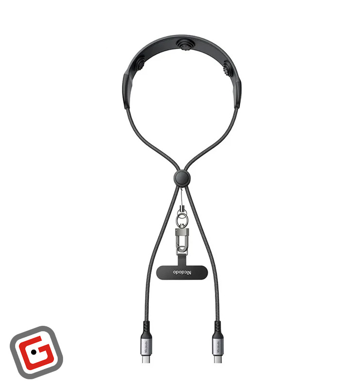 کابل شارژ USB-C به USB-C مک دودو مدل CA-6580 توان ۱۰۰ وات با ماساژور گردن